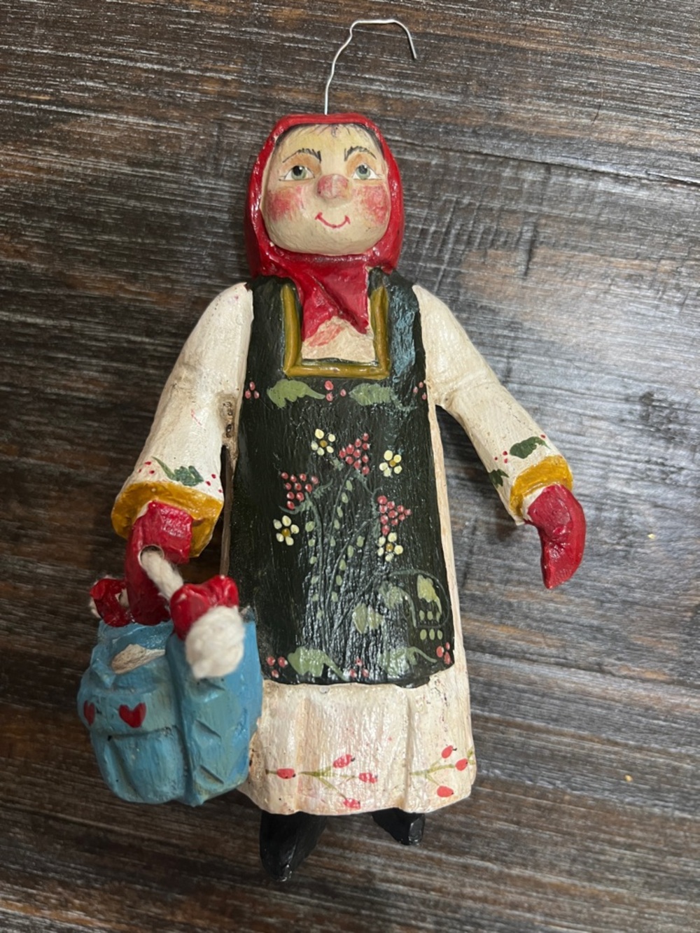 House Of Hatten Hand-Painted Folk Art Maids a Milking